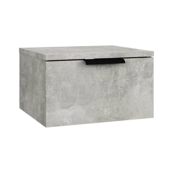 Tables de chevet murales 2 pcs Gris béton 34x30x20 cm