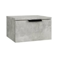 Tables de chevet murales 2 pcs Gris béton 34x30x20 cm