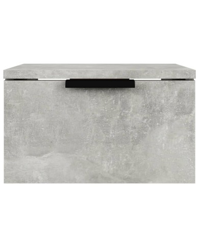 Tables de chevet murales 2 pcs Gris béton 34x30x20 cm