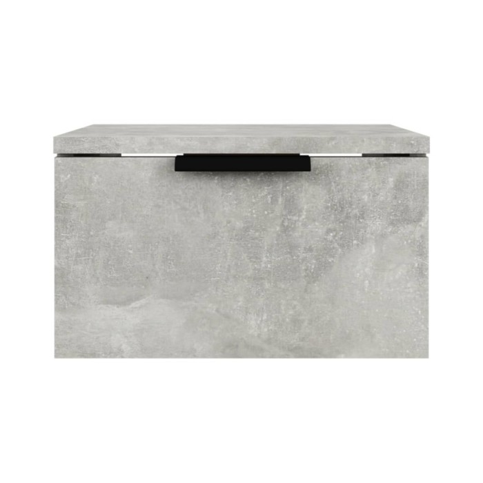 Tables de chevet murales 2 pcs Gris béton 34x30x20 cm
