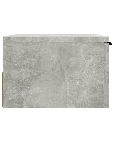 Tables de chevet murales 2 pcs Gris béton 34x30x20 cm