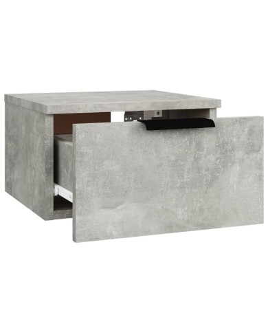 Tables de chevet murales 2 pcs Gris béton 34x30x20 cm