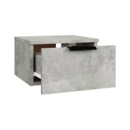 Tables de chevet murales 2 pcs Gris béton 34x30x20 cm