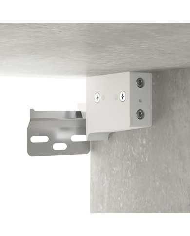 Tables de chevet murales 2 pcs Gris béton 34x30x20 cm