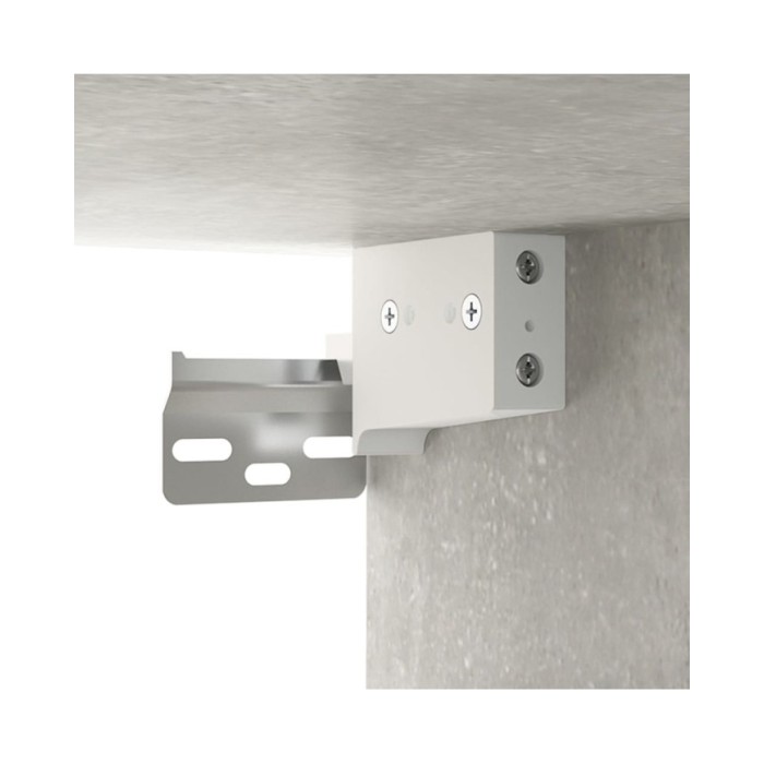 Tables de chevet murales 2 pcs Gris béton 34x30x20 cm