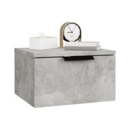 Tables de chevet murales 2 pcs Gris béton 34x30x20 cm