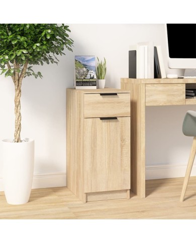 Armoire de bureau Chêne sonoma 33,5x50x75 cm Bois d'ingénierie