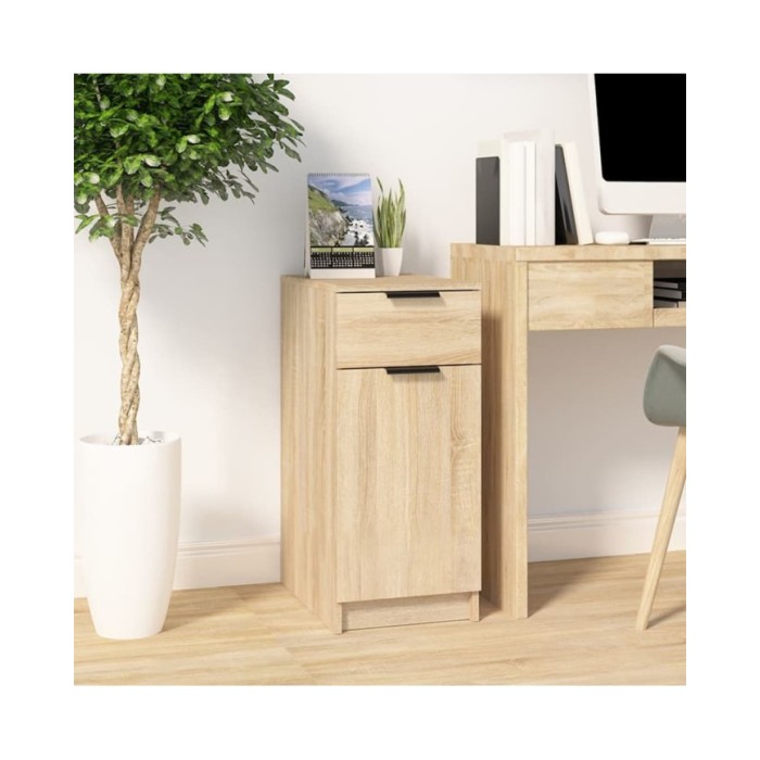 Armoire de bureau Chêne sonoma 33,5x50x75 cm Bois d'ingénierie