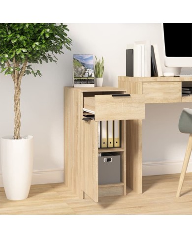 Armoire de bureau Chêne sonoma 33,5x50x75 cm Bois d'ingénierie