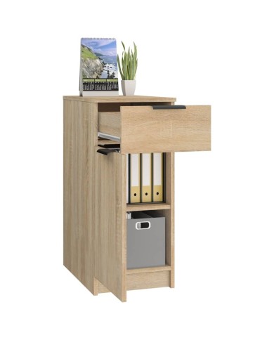 Armoire de bureau Chêne sonoma 33,5x50x75 cm Bois d'ingénierie