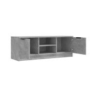 Meuble TV Gris béton 102x35x36,5 cm Bois d'ingénierie