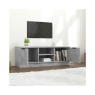 Meuble TV Gris béton 102x35x36,5 cm Bois d'ingénierie