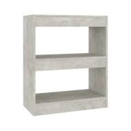 Bibliothèque/Séparateur de pièce Gris béton 60x30x72 cm