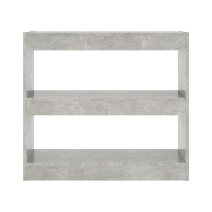 Bibliothèque/Séparateur de pièce Gris béton 80x30x72 cm