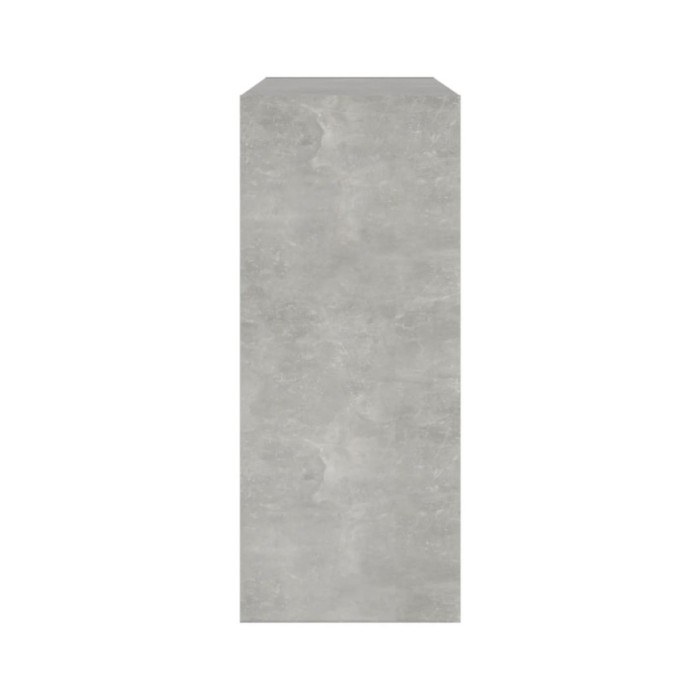 Bibliothèque/Séparateur de pièce Gris béton 80x30x72 cm