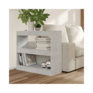Bibliothèque/Séparateur de pièce Gris béton 80x30x72 cm