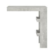 Table de bar murale Gris Béton 102x45x103,5cm Bois d'ingénierie