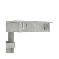 Table de bar murale Gris Béton 102x45x103,5cm Bois d'ingénierie