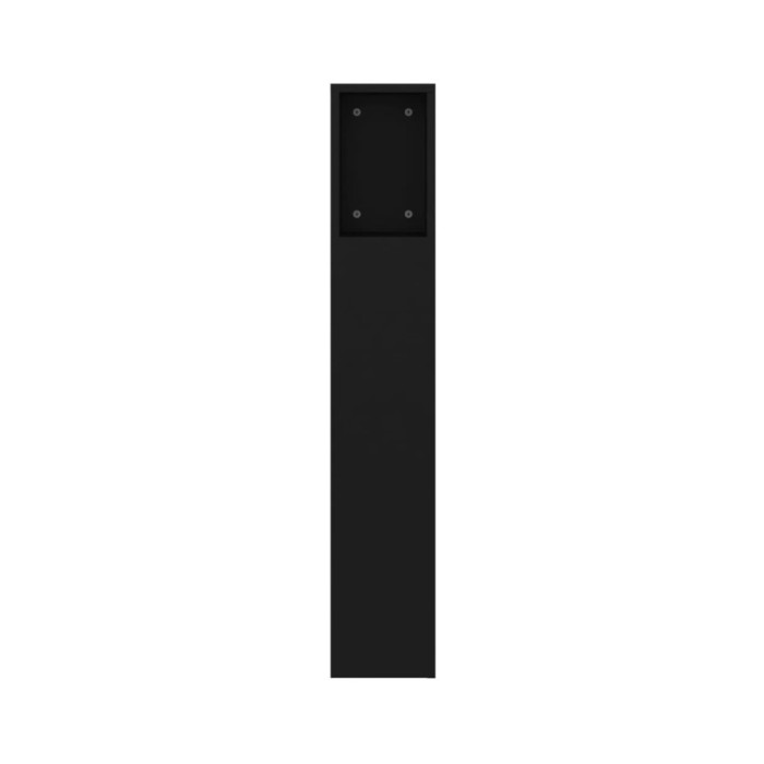 Armoire de tête de lit Noir 160x18,5x104,5 cm