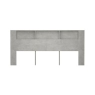 Armoire de tête de lit Gris béton 220x18,5x104,5 cm