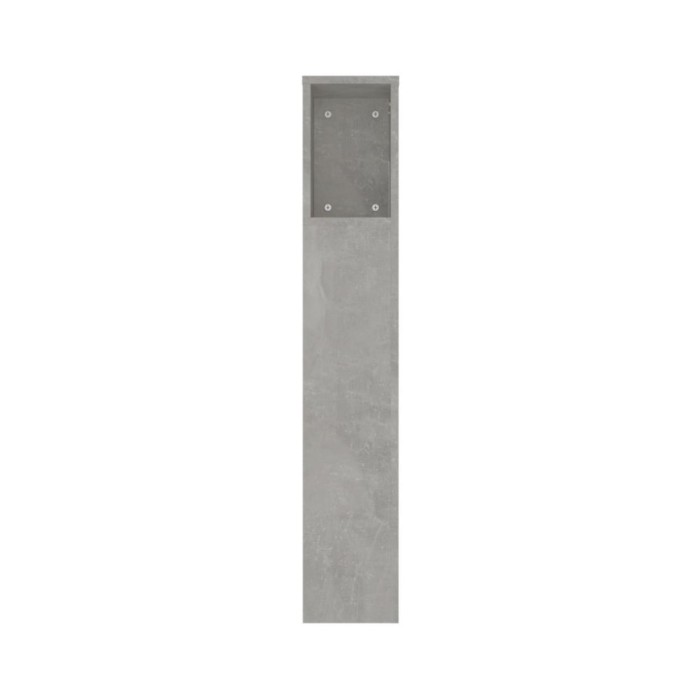 Armoire de tête de lit Gris béton 220x18,5x104,5 cm