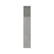 Armoire de tête de lit Gris béton 220x18,5x104,5 cm