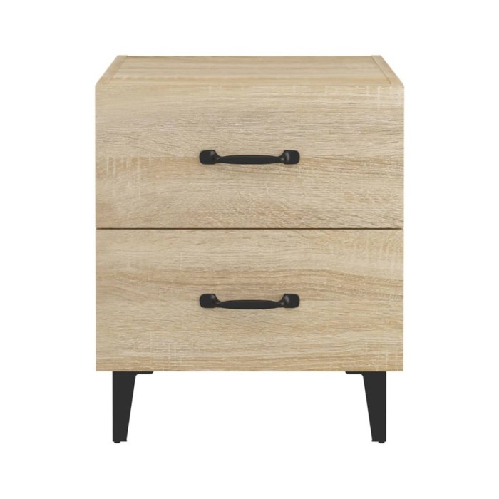 Tables de chevet 2 pcs Chêne sonoma 40x35x47,5 cm