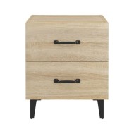 Tables de chevet 2 pcs Chêne sonoma 40x35x47,5 cm