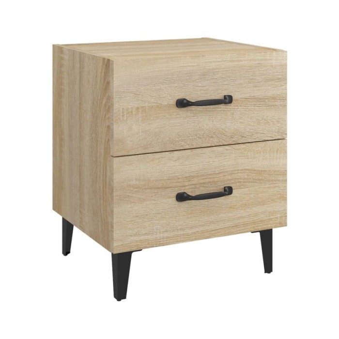 Tables de chevet 2 pcs Chêne sonoma 40x35x47,5 cm