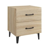 Tables de chevet 2 pcs Chêne sonoma 40x35x47,5 cm