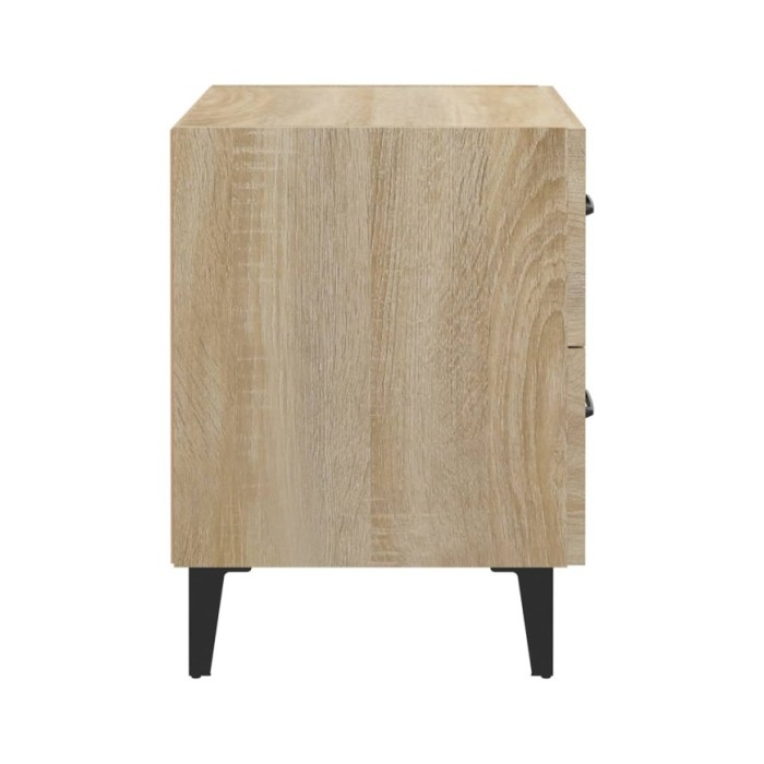 Tables de chevet 2 pcs Chêne sonoma 40x35x47,5 cm