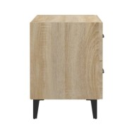 Tables de chevet 2 pcs Chêne sonoma 40x35x47,5 cm