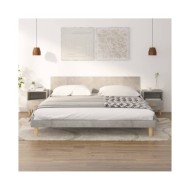 Tables de chevet 2 pcs Gris béton 40x35x47 cm