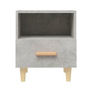 Tables de chevet 2 pcs Gris béton 40x35x47 cm