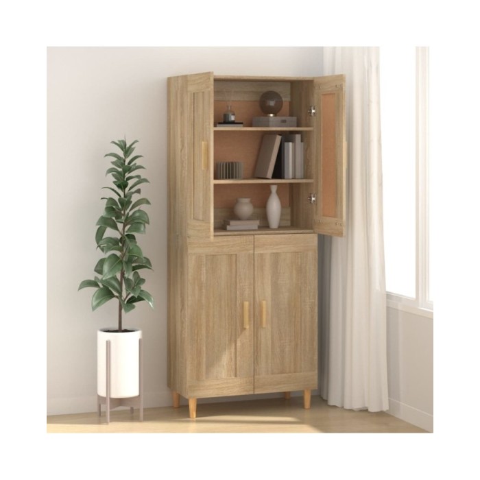 Buffet Chêne sonoma 69,5x34x90 cm Bois d'ingénierie