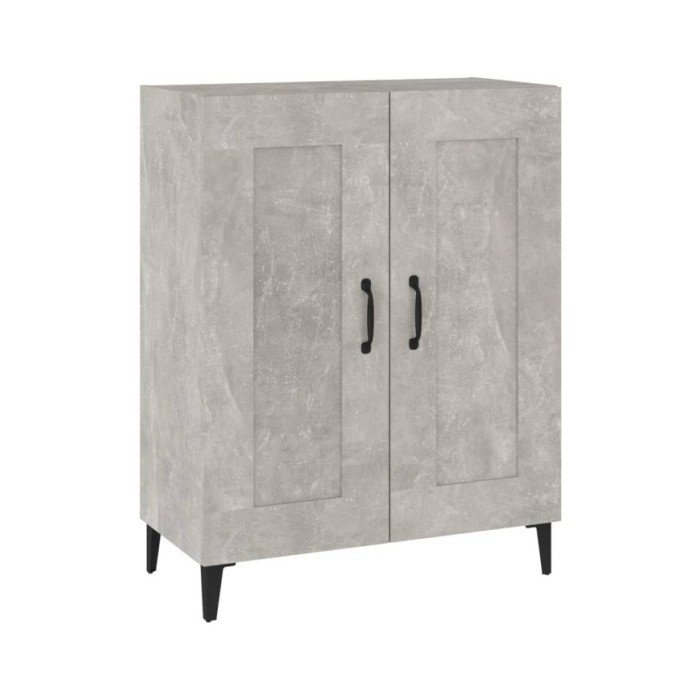 Buffet Gris béton 69,5x34x90 cm Bois d'ingénierie