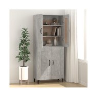 Buffet Gris béton 69,5x34x90 cm Bois d'ingénierie