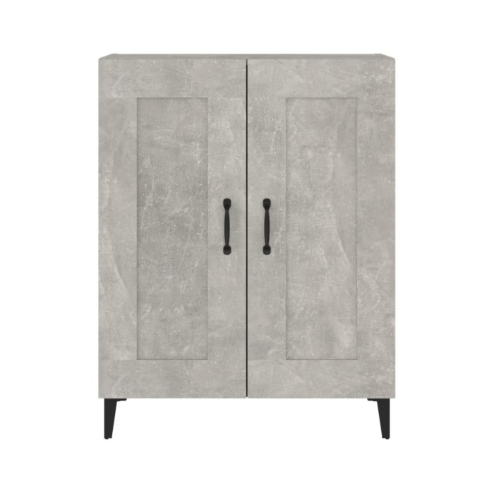 Buffet Gris béton 69,5x34x90 cm Bois d'ingénierie