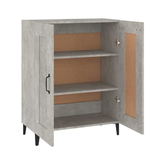 Buffet Gris béton 69,5x34x90 cm Bois d'ingénierie