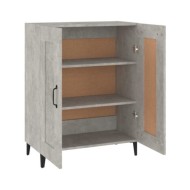 Buffet Gris béton 69,5x34x90 cm Bois d'ingénierie