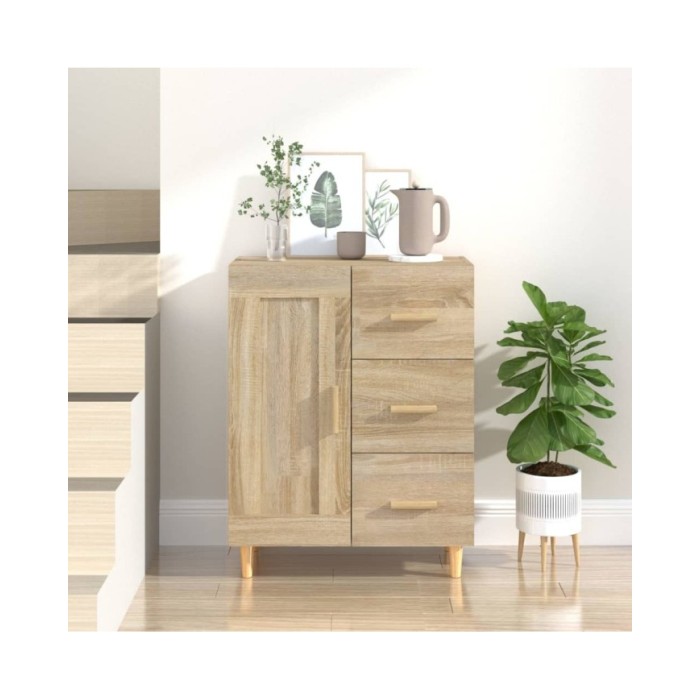 Buffet Chêne sonoma 69,5x34x90 cm Bois d'ingénierie