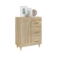 Buffet Chêne sonoma 69,5x34x90 cm Bois d'ingénierie