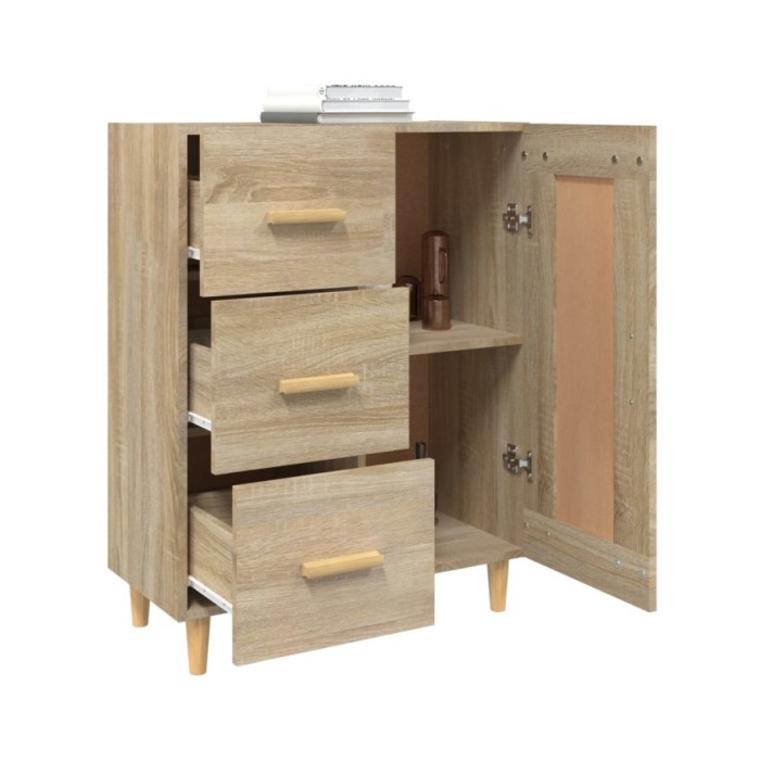 Buffet Chêne sonoma 69,5x34x90 cm Bois d'ingénierie