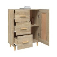 Buffet Chêne sonoma 69,5x34x90 cm Bois d'ingénierie