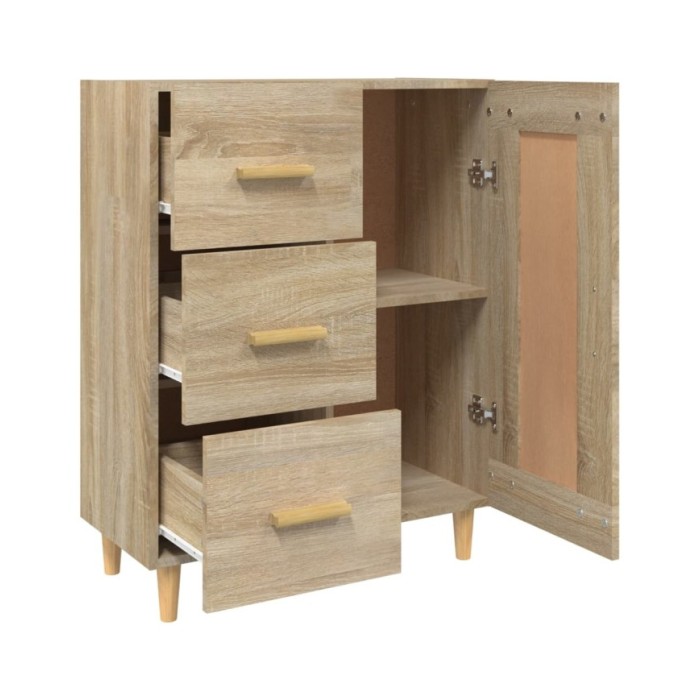 Buffet Chêne sonoma 69,5x34x90 cm Bois d'ingénierie