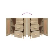 Buffet Chêne sonoma 69,5x34x90 cm Bois d'ingénierie