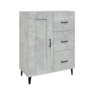 Buffet Gris béton 69,5x34x90 cm Bois d'ingénierie