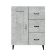 Buffet Gris béton 69,5x34x90 cm Bois d'ingénierie