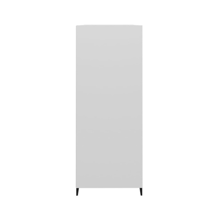 Buffet Blanc brillant 69,5x32,5x90 cm Bois d'ingénierie