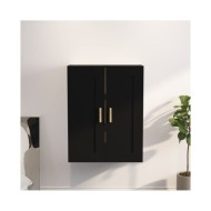 Armoire murale Noir 69,5x32,5x90 cm Bois d'ingénierie